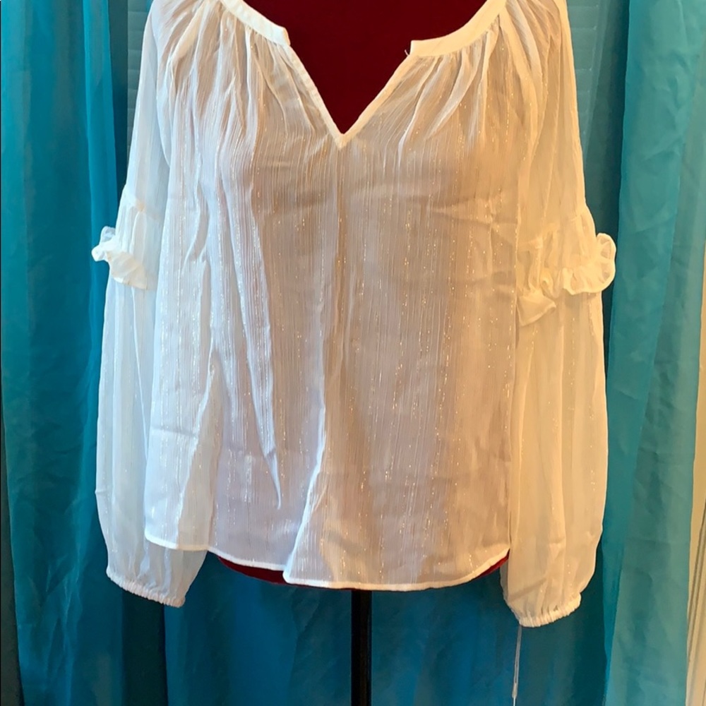 NWT A New Day sheer blouse/ over shirt size L